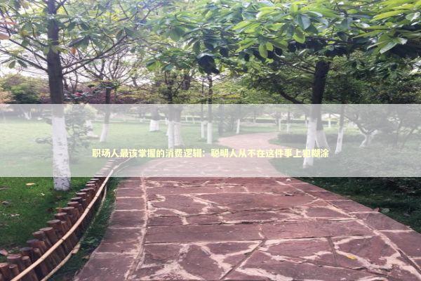 职场人最该掌握的消费逻辑：聪明人从不在这件事上犯糊涂 情感心理